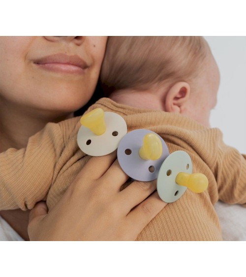  BIBS Supreme - Juego de 2 chupetes para bebé, fabricados en  Dinamarca, chupete simulado sin BPA, pezón simétrico. látex de goma  natural, talla 2 (6-18 meses), neblina / flor : Bebés